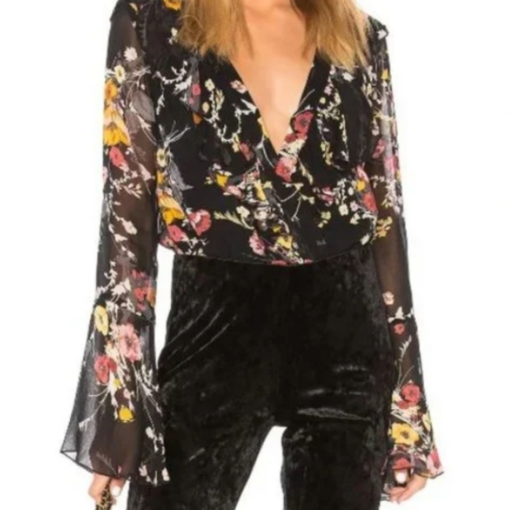 Floral bodysuit Band of Gypsies size small